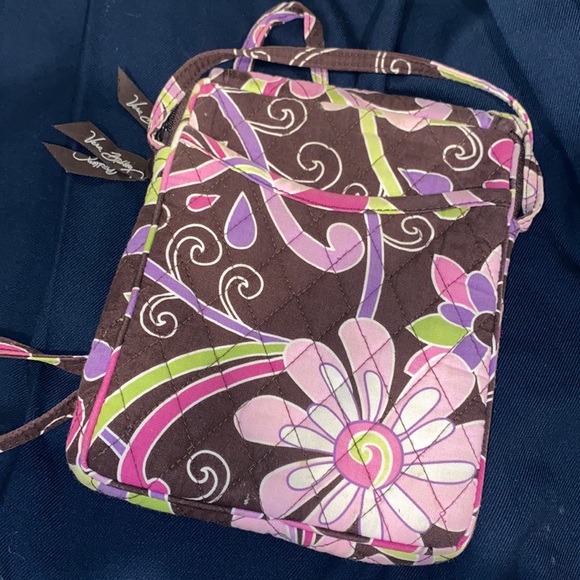 Vera Bradley Retired Purple Punch Quilted Paisley Crossbody Purse - Picture 3 of 11